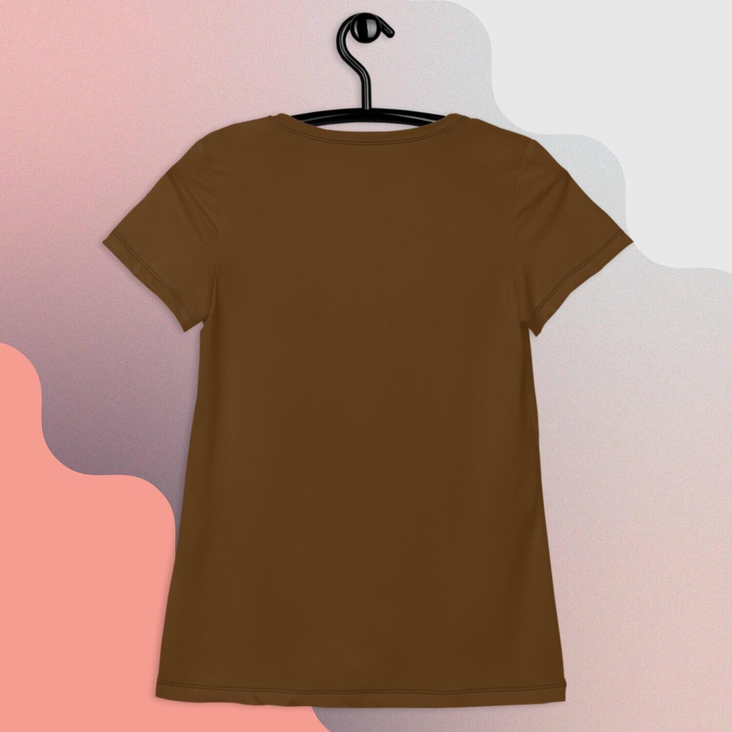 CALIFORNIA IS ME Women&#39;s Athletic Brave Brown T-shirt