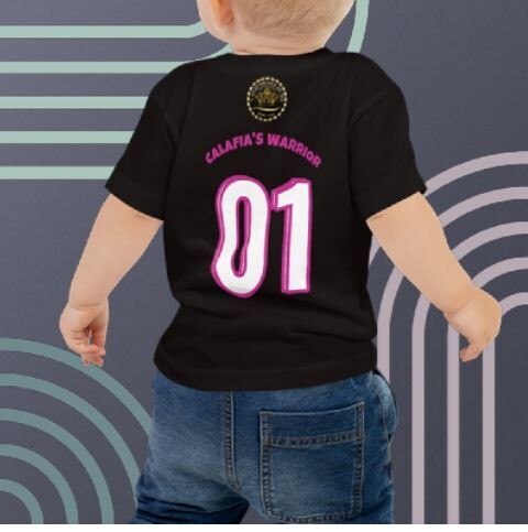 Calafia&#39;s Warrior Toddler Baby Jersey Short Sleeve Tee