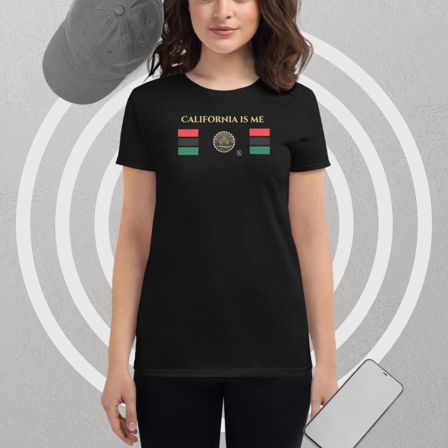 CALIFORNIA IS ME Brand Women&#39;s T-shirt, Color: Black, Size: S