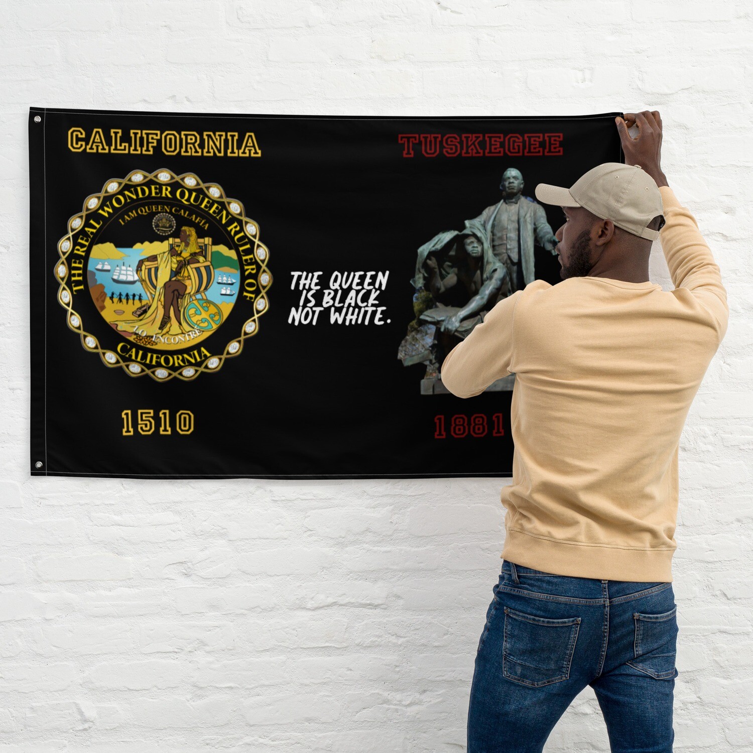 CA-TU The Issue Flag in Black