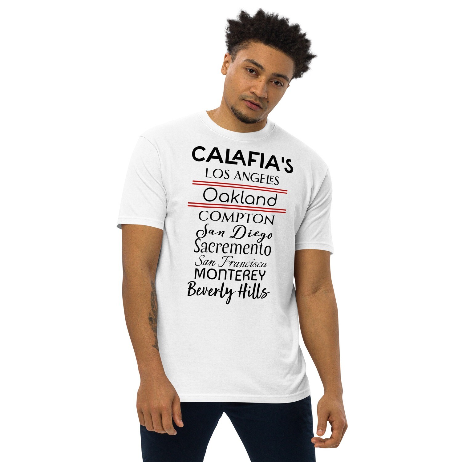 Queen Calafia&#39;s California Cities Men’s T-Shirt, Size: S