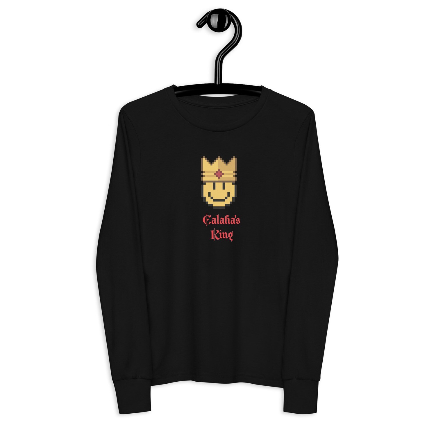 Calafia&#39;s King Rey Youth long sleeve tee, Color: Black, Size: S