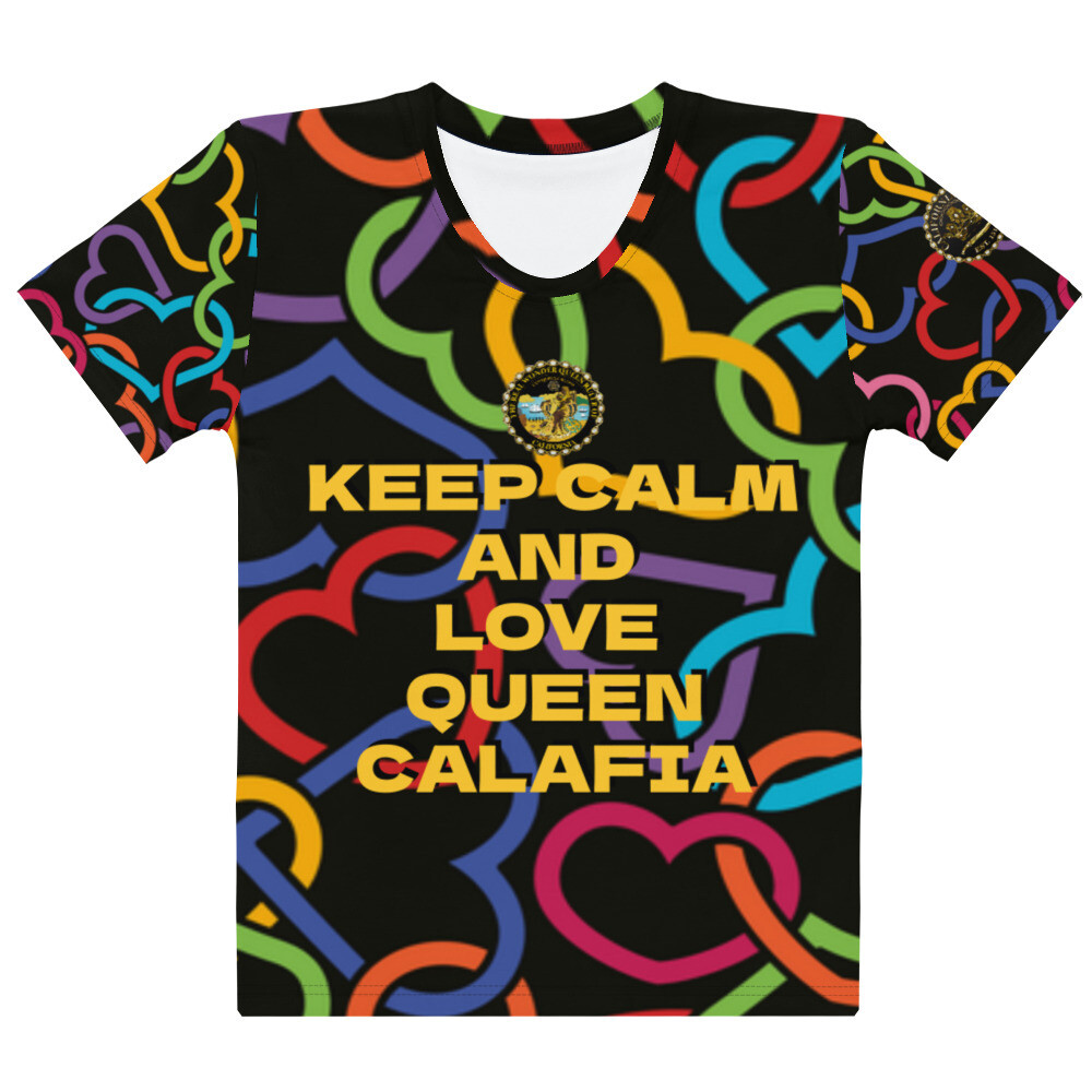 Keep Calm And Love Calafia Women&#39;s T-shirt, Size: XS