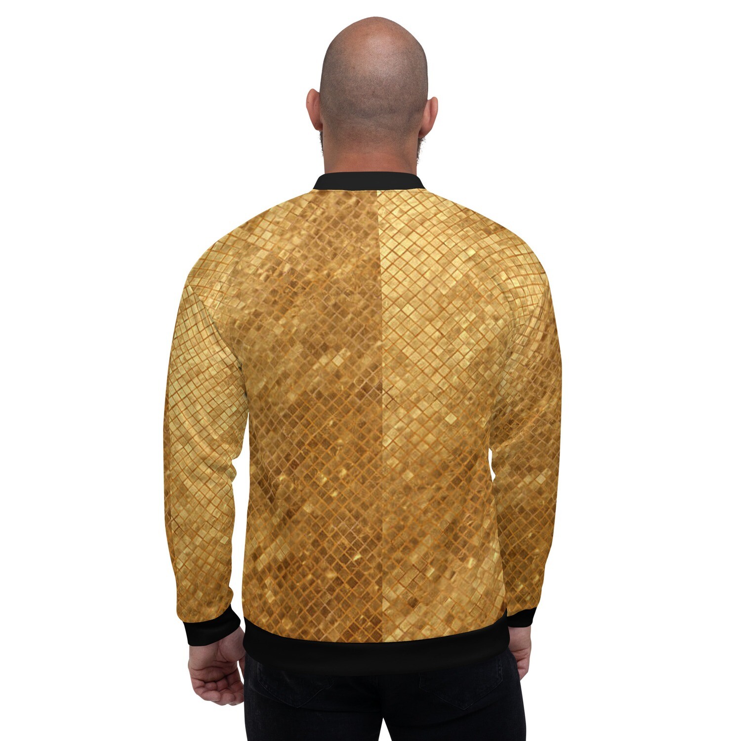 Calafia's Gold Mosaic Unisex Bomber Jacket