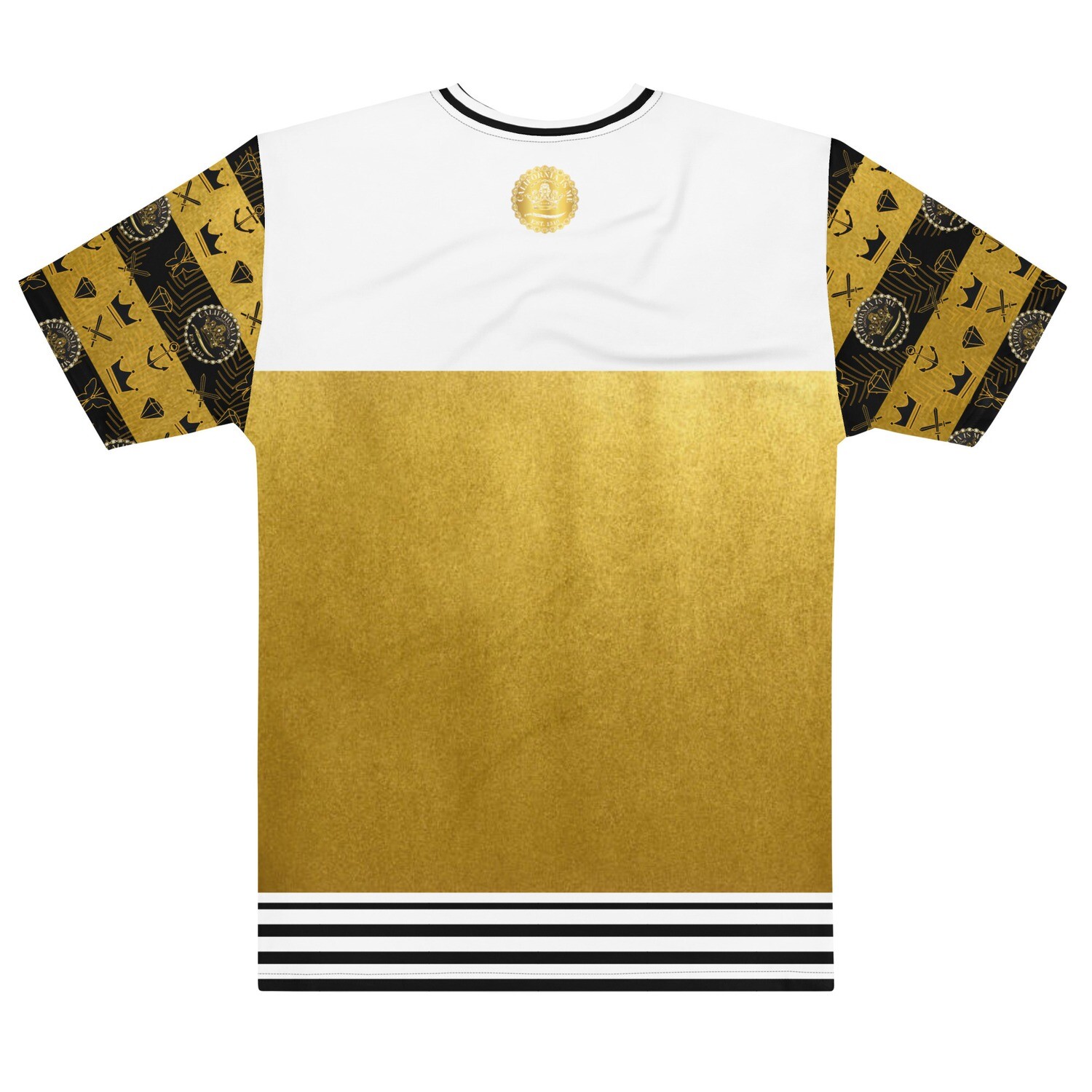 Royal Armor Calafia's Gold Plate Stripes Men's T-shirt