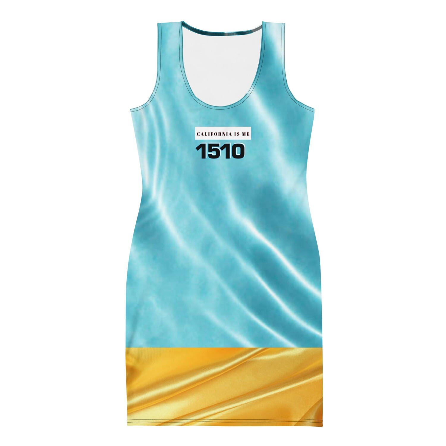 Calafia&#39;s Beach Water Gold Trim Dress