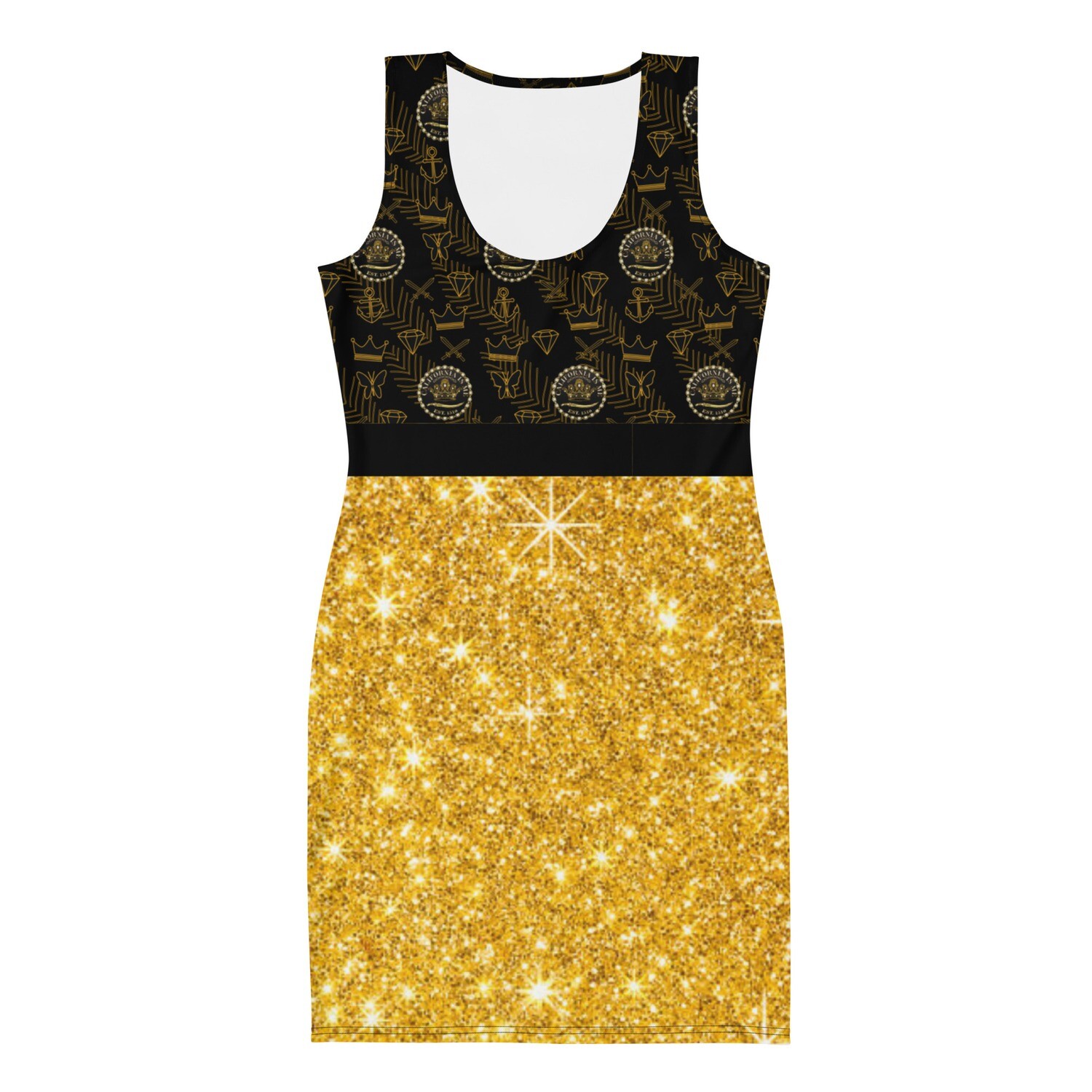 Calafia&#39;s Gold Black Dress