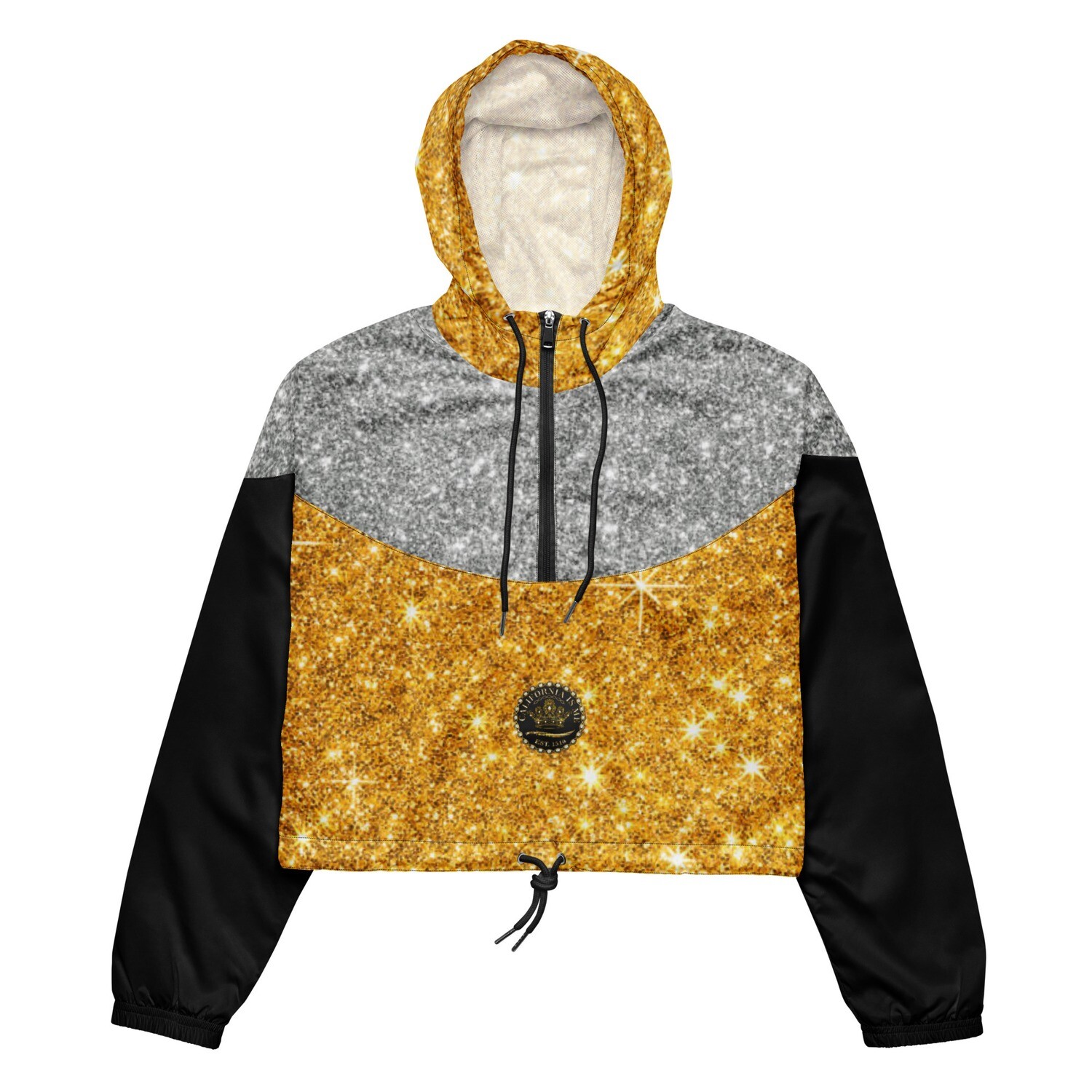 Diamond Drip Gold Women’s Windbreaker