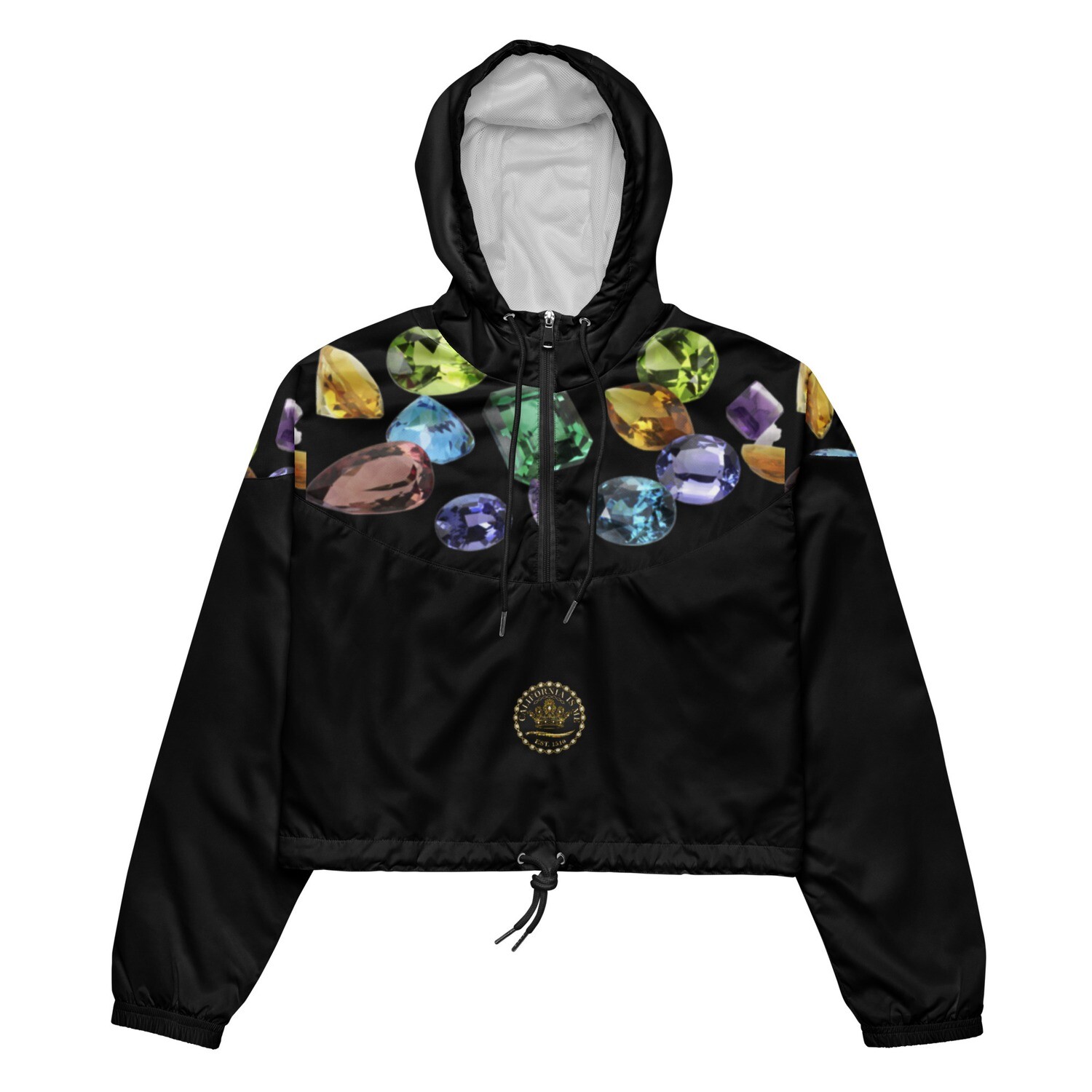 Black Gems Women’s Windbreaker Jacket