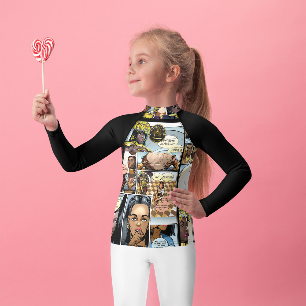 Queen Calafia Comic book Kids Rash Guard