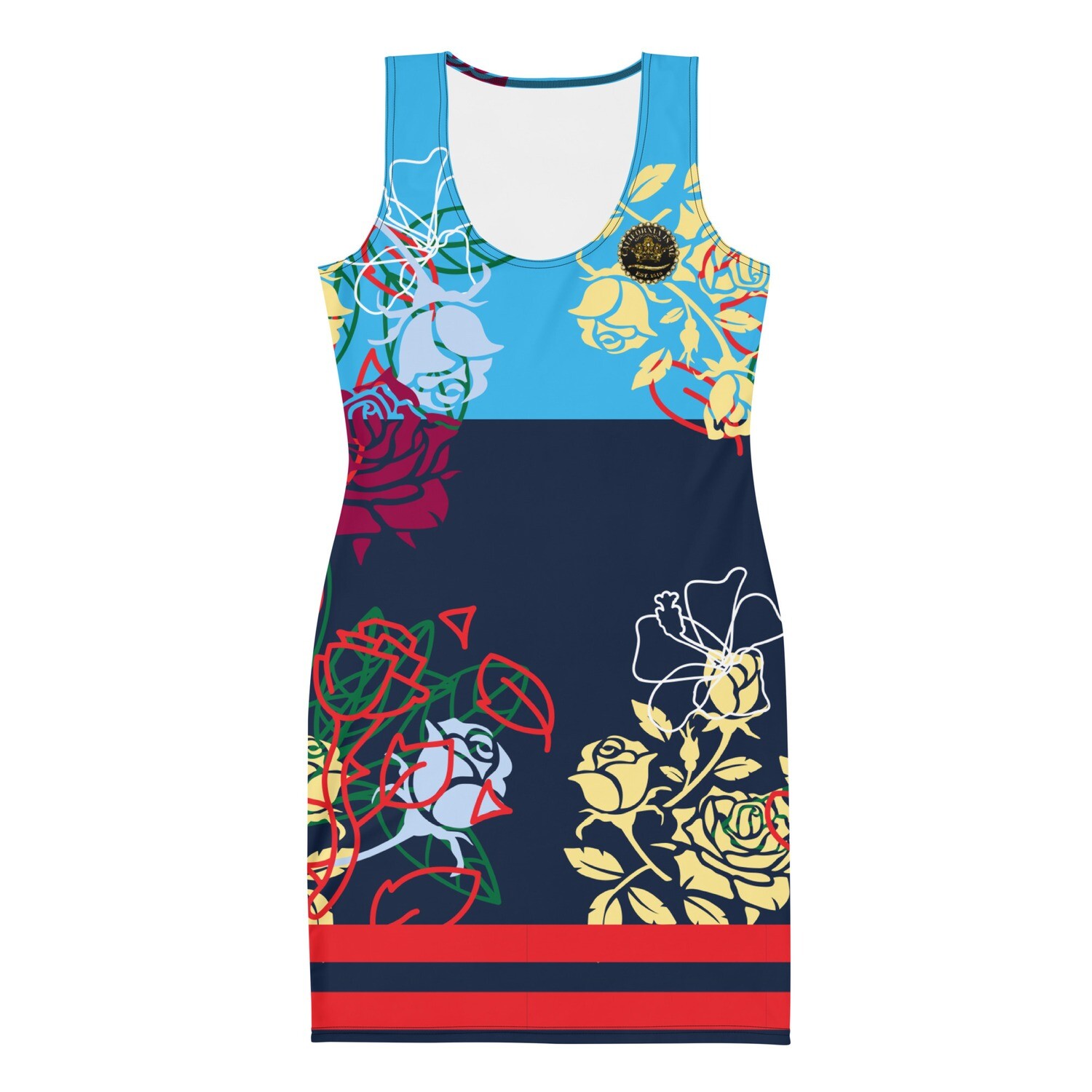Calafia&#39;s Garden Color Block Dress