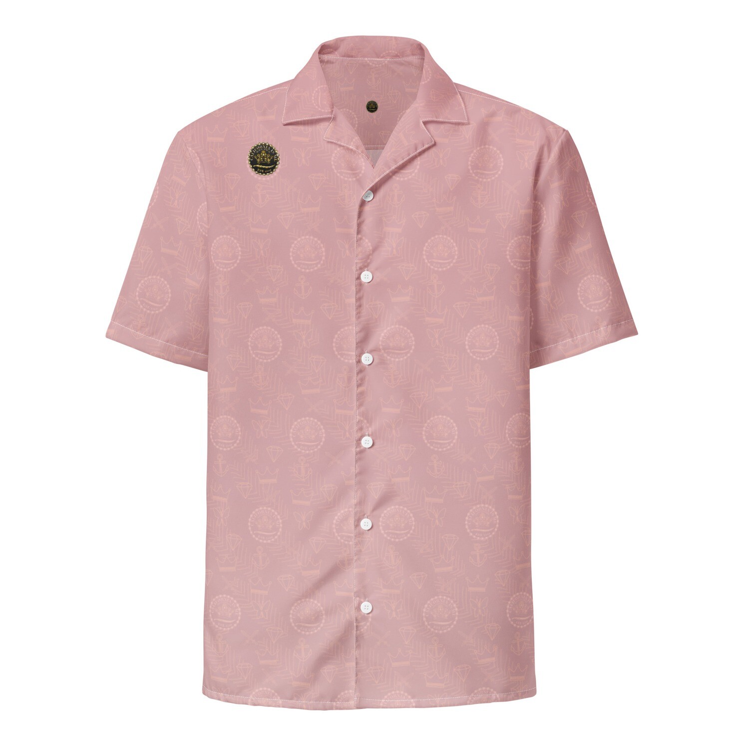 CALIFORNIA IS ME Royal Armor Power Pink Unisex Button Down Shirt