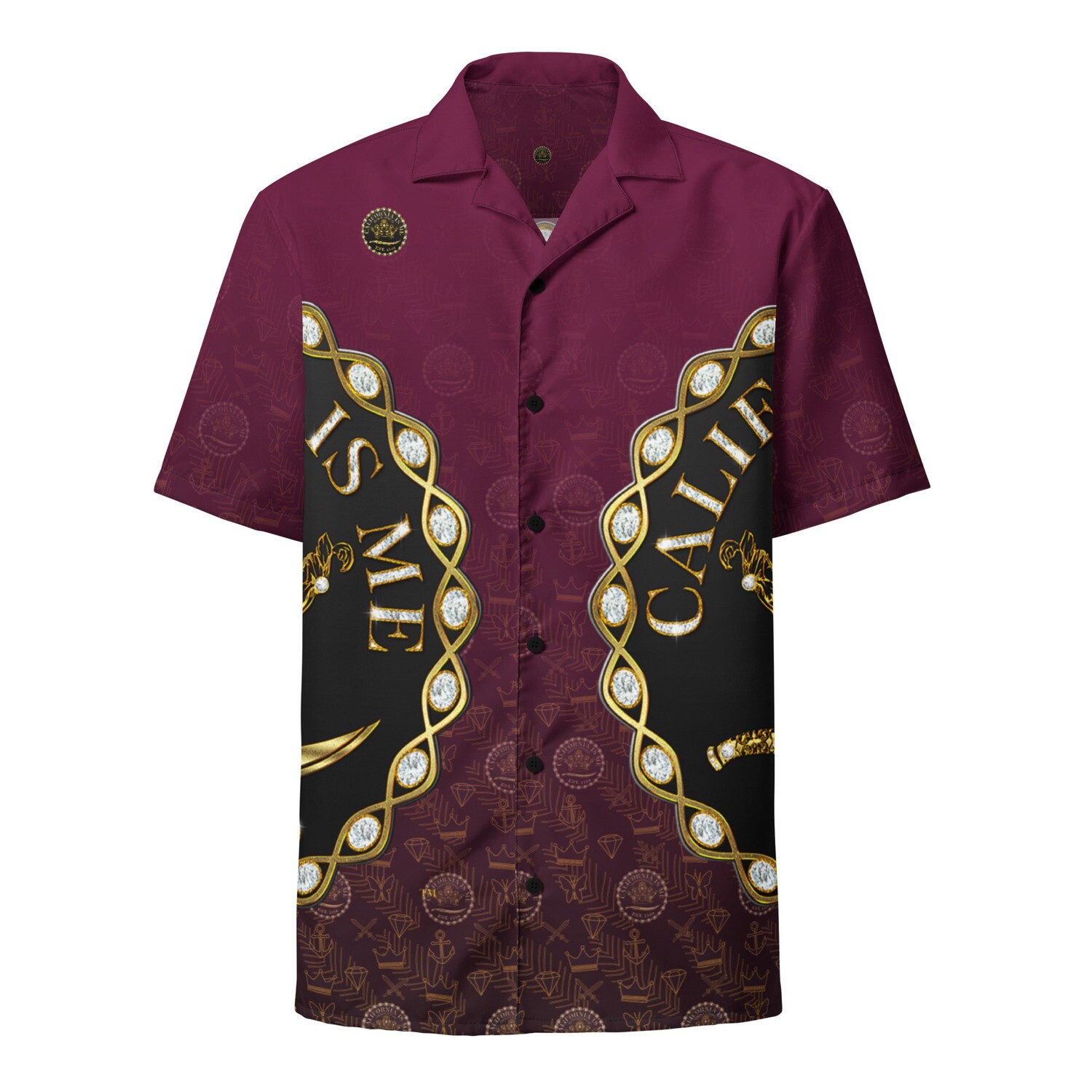 CALIISME Royal Armor Unisex Tyrian Tariqu Button Down Collared Shirt