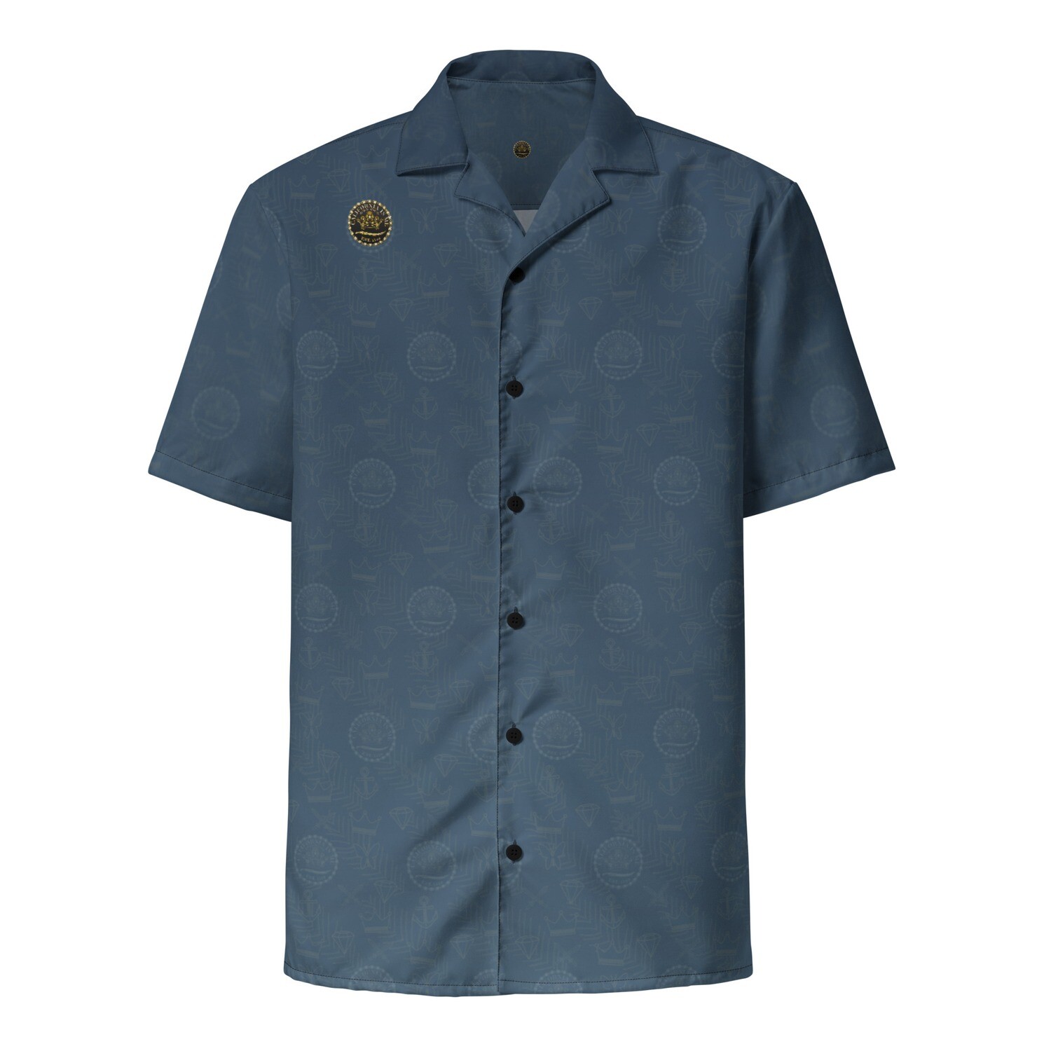 CALIFORNIA IS ME Royal Armor Sapphire Blue Unisex Button Down Collared Shirt