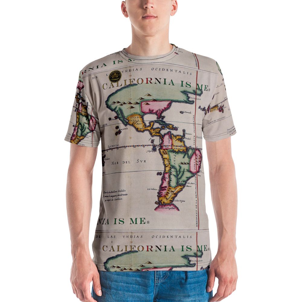 New [OLD] World Tordesillas Map Men&#39;s t-shirt