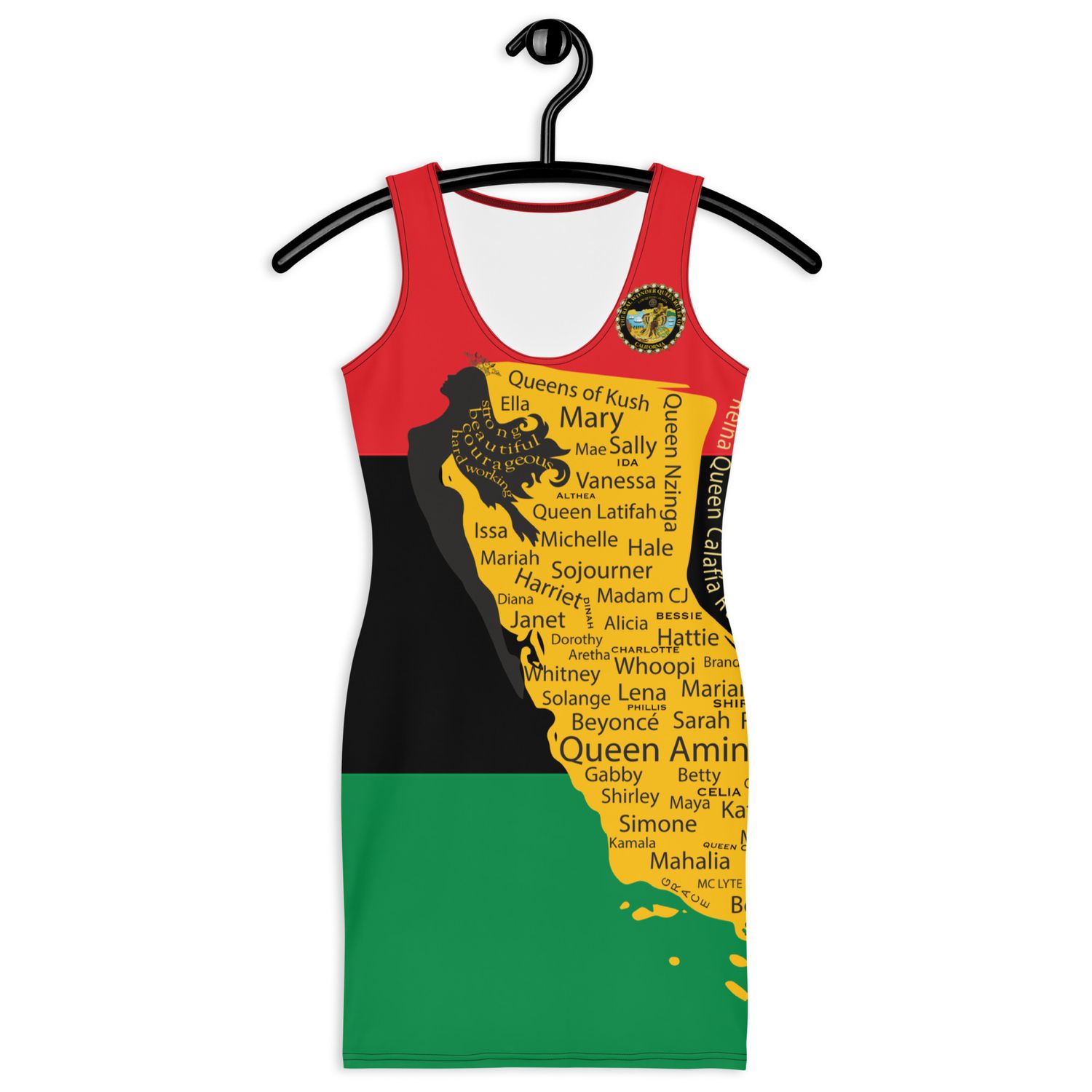 African American Liberation Flag Jersey Dress