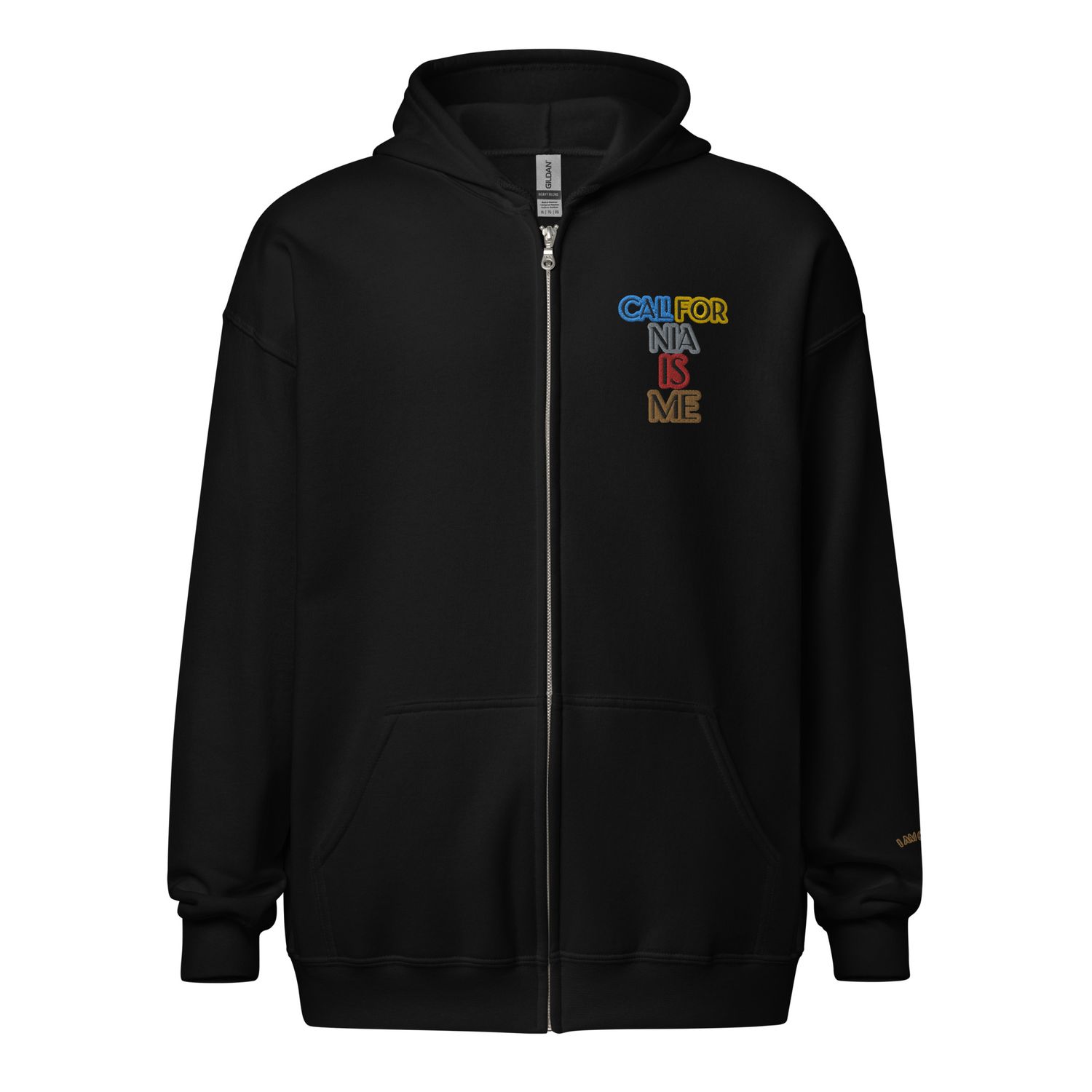 Multi-Colored Embroidered Unisex heavy blend zip hoodie