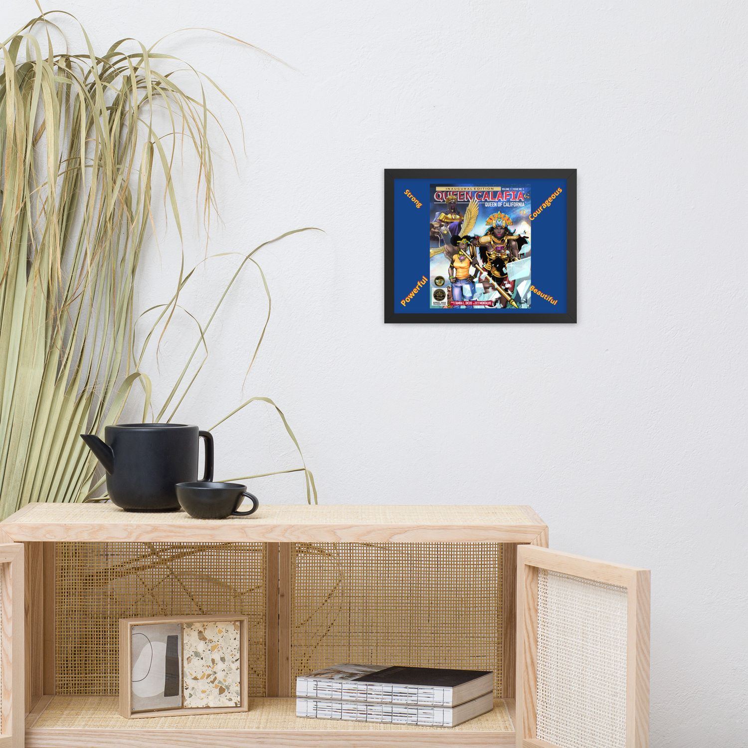 Queen Calafia™ Queen of California™Framed photo paper poster