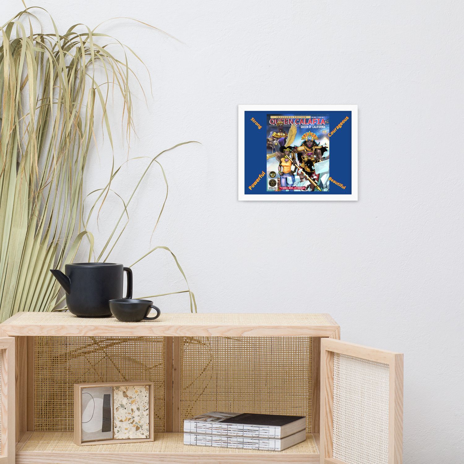 Queen Calafia™ Queen of California™Framed photo paper poster