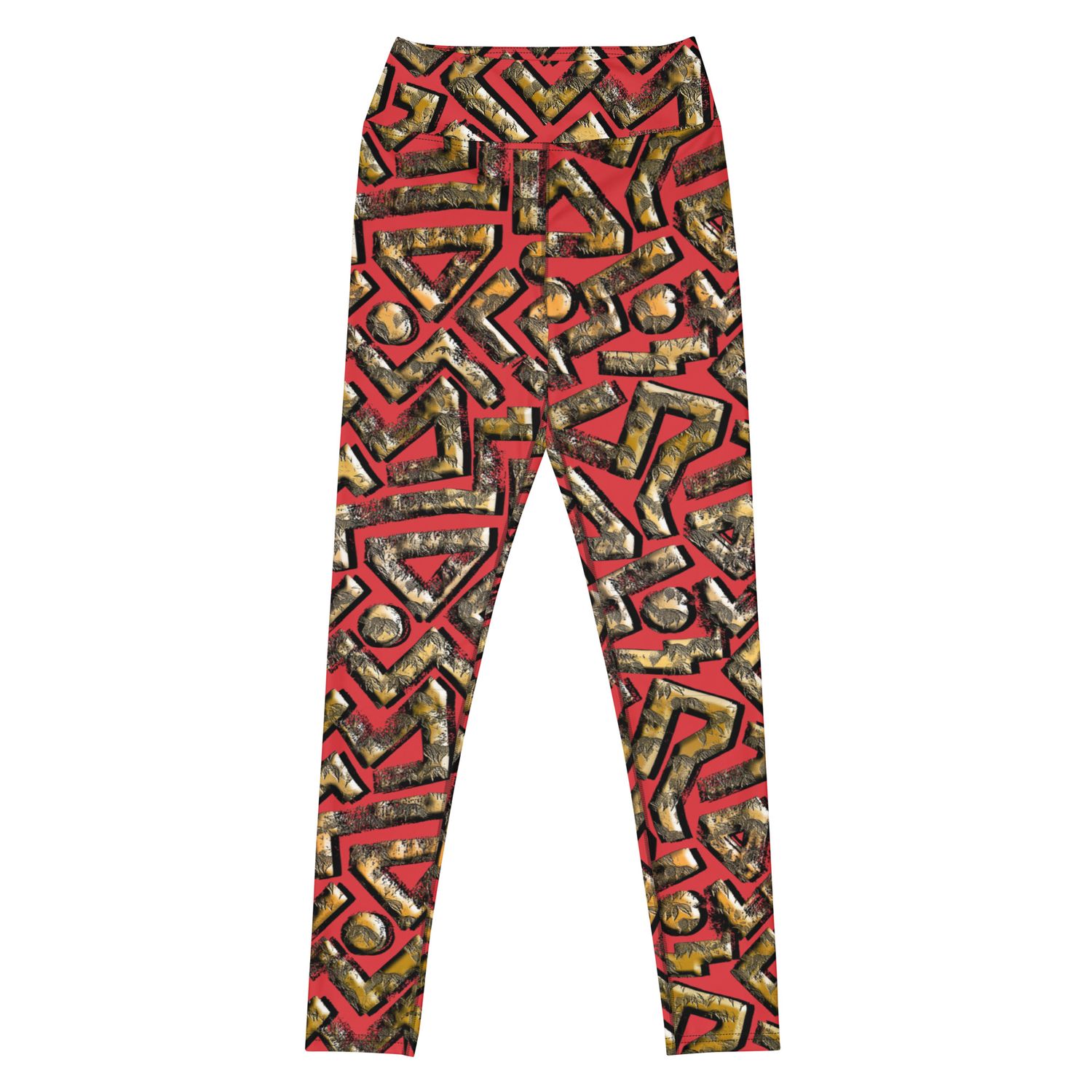 Yoga Poppy Red Leggings