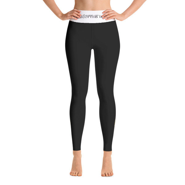 CALIISME Queen&#39;s Power Black Yoga Leggings, Super Size: XS pintsize small