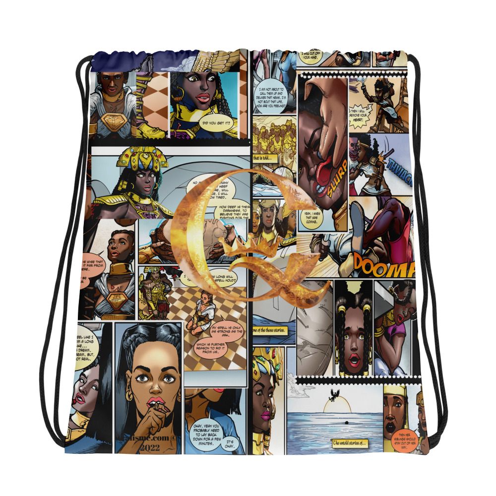 Queen Calafia Comic Drawstring bag