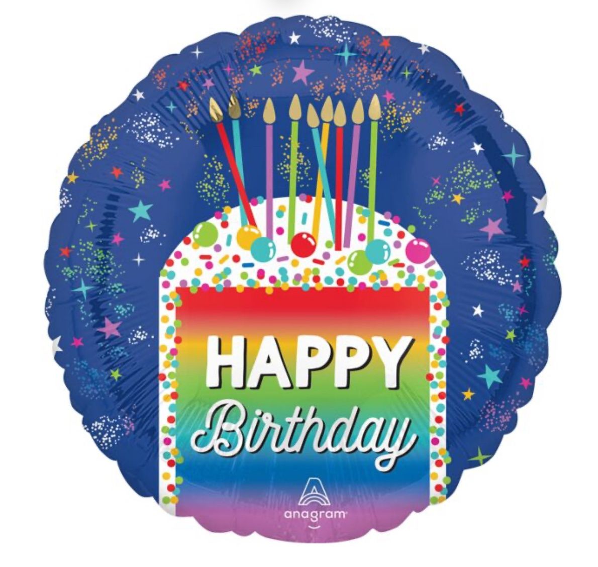 17&quot; Rainbow Slice Birthday