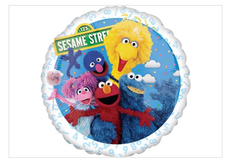 18 Inch Sesame Street Anagram Foil Mylar Balloon
