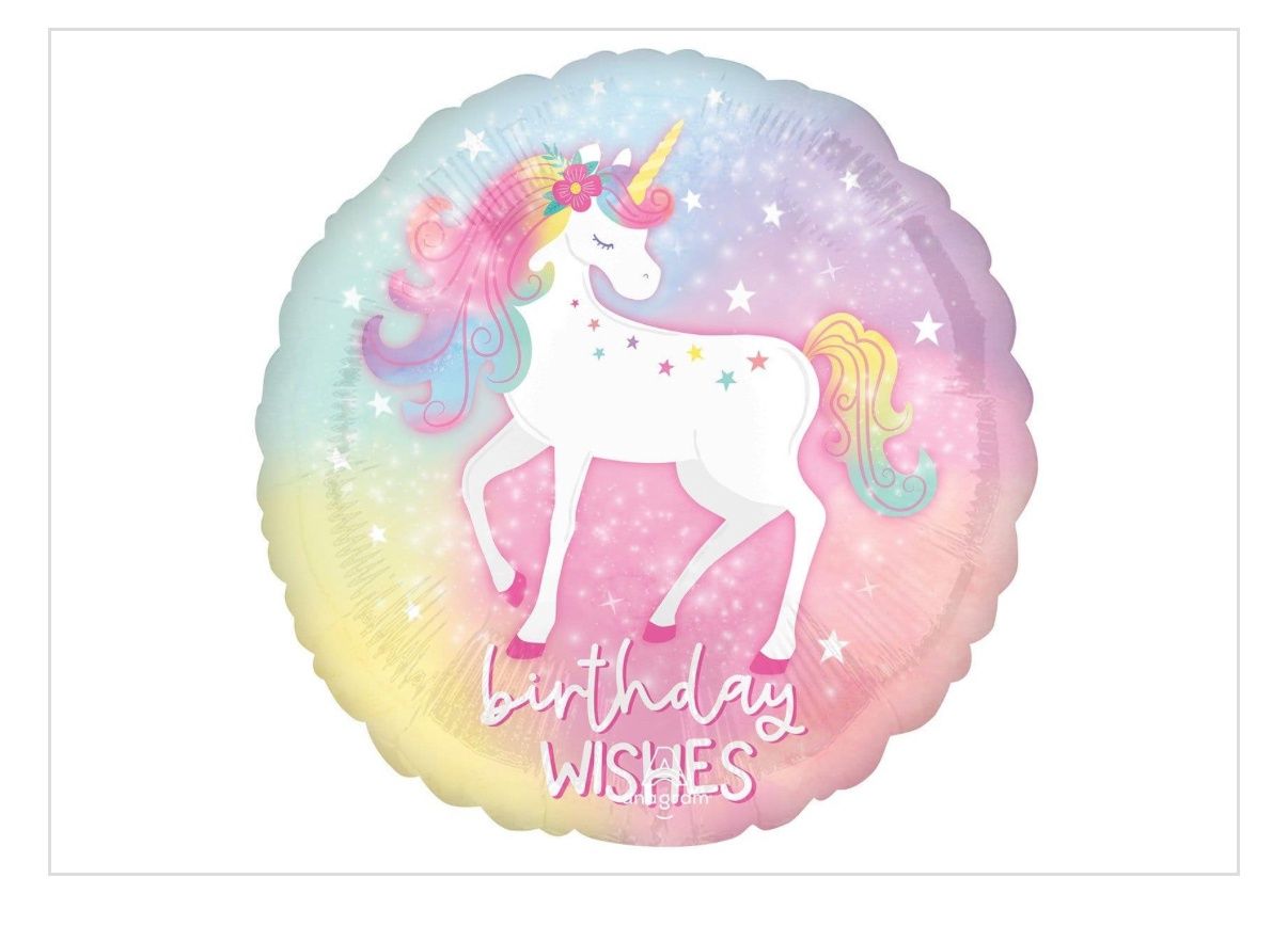 Unicorn Foil Balloon, 18 Inches
