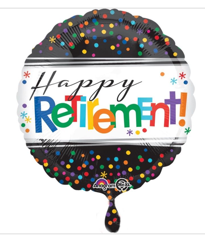 Happy Retirement Foil Balloon, 18 Inches