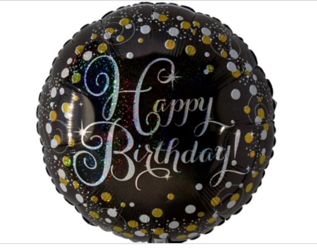 Sparkling Birthday Foil Balloon, 18 Inches