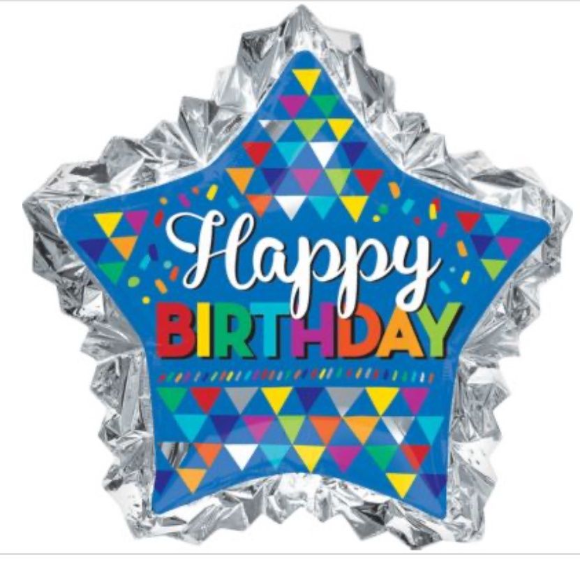 Birthday Primary Sketchy Patterns Super Shape Party Balloon