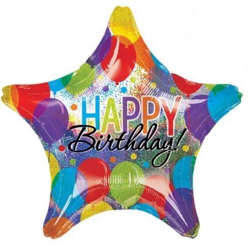 28 in. Bash Birthday Jumbo Holographic Foil Balloon