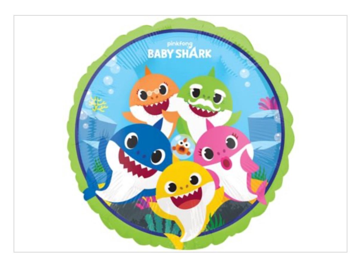 Baby Shark Foil Balloons, 18 Inches