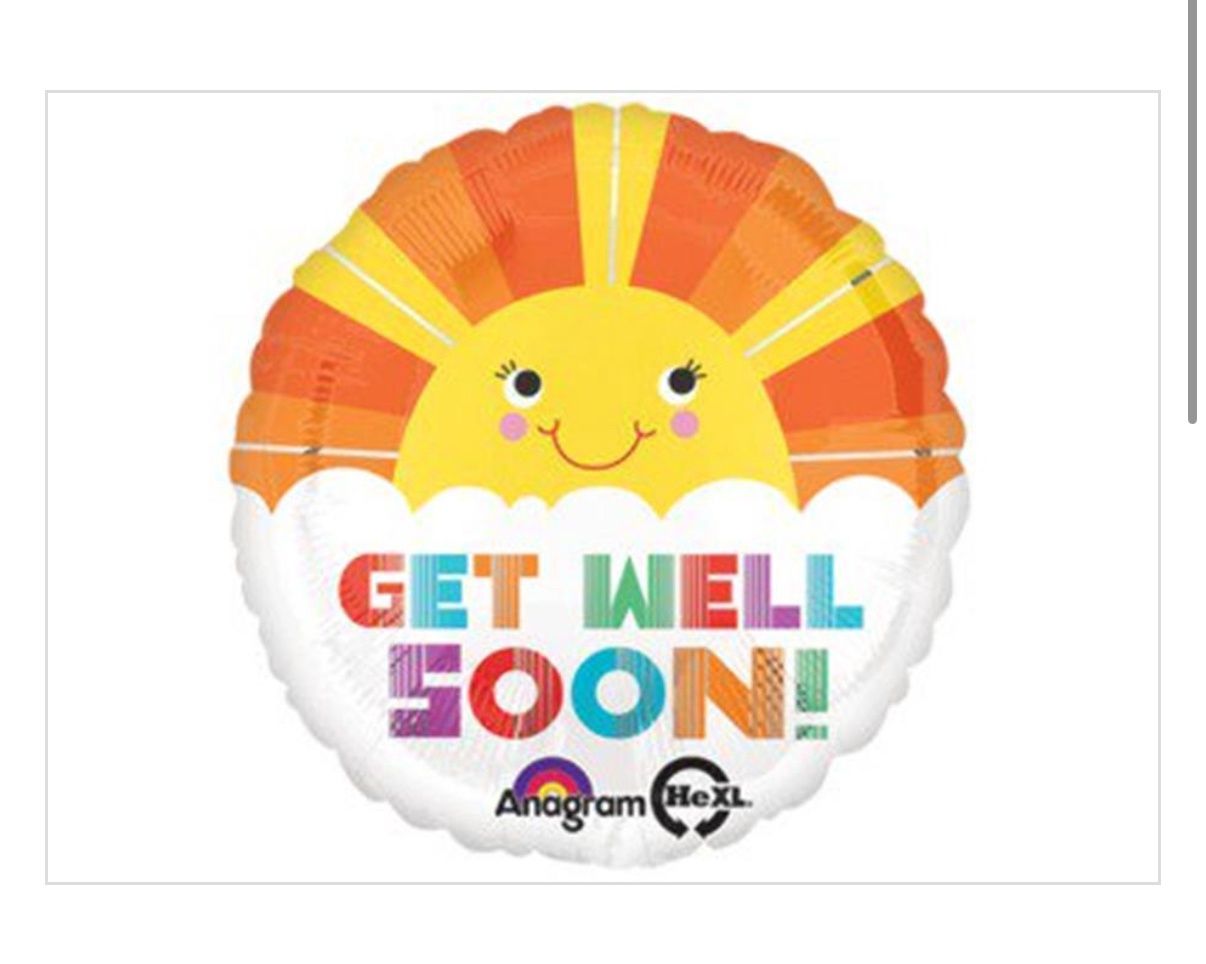 Get Well Smiley Sunshine HX Balloon
