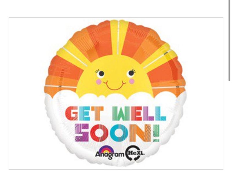 Get Well Smiley Sunshine HX Balloon