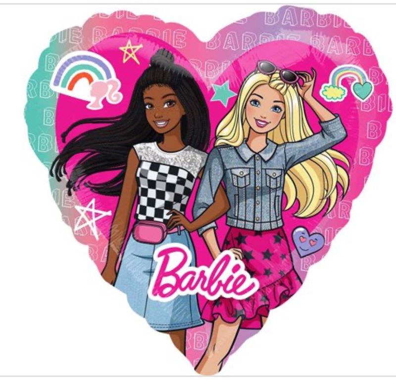 Barbie Dream Together Heart Supershape Balloon, 28 Inches