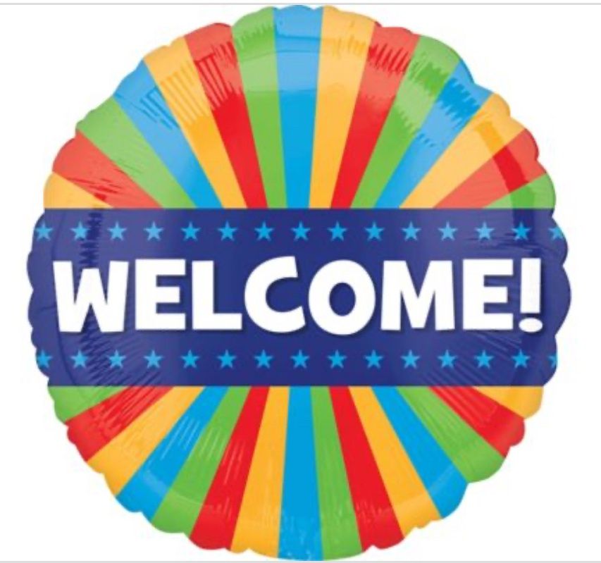 Welcome Round Foil Balloon, 18 Inches