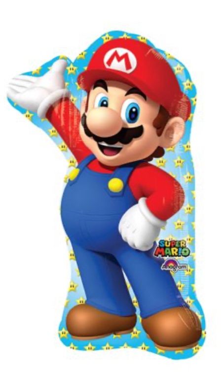 Super Mario Bro Mario Supershape Foil Balloon, 33 in