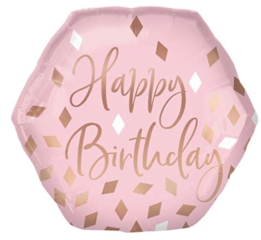 Blush Birthday Balloon