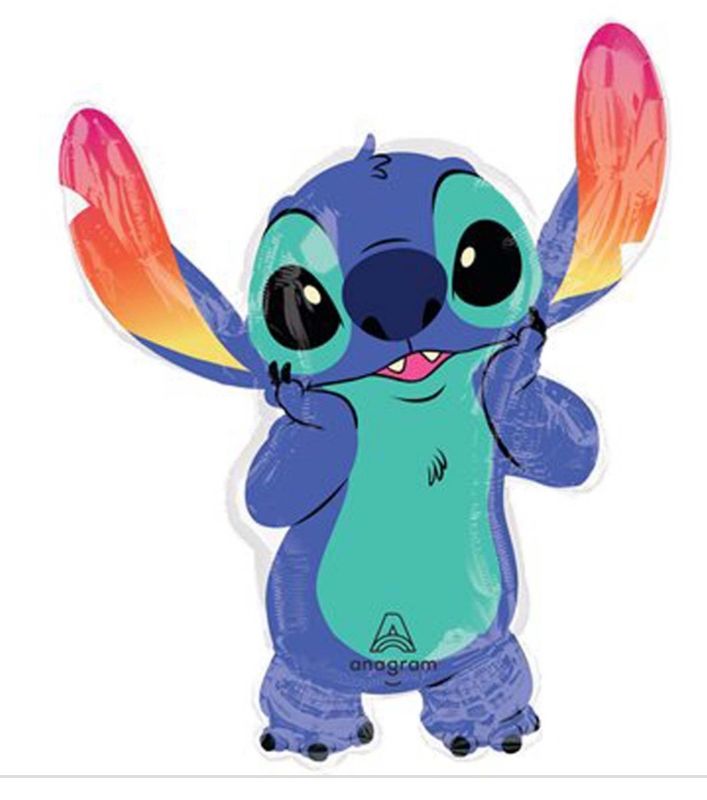 Disney Stitch Birthday Supershape Foil Balloon, 27 Inches