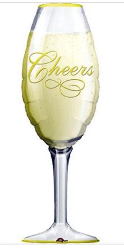 Champagne Glass Super Shape Balloon