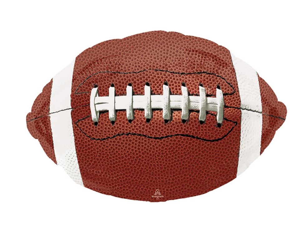 Football Supershape Foil Balloon, 31 Inches