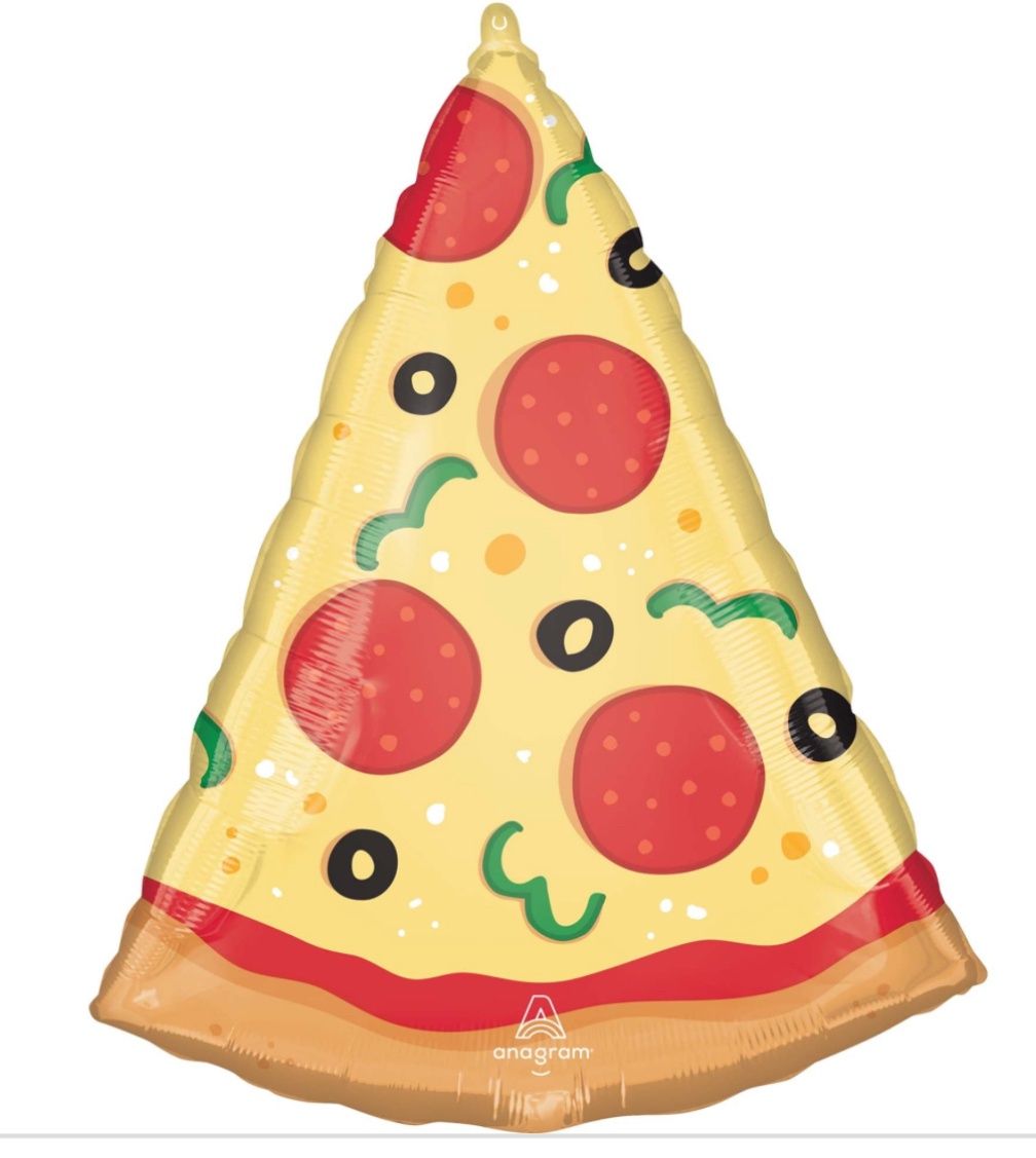 Pizza Party Supershape Foil Balloon, 26 Inches
