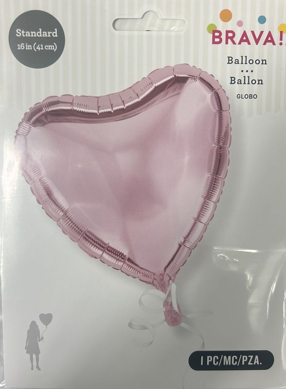 Pink Mylar Heart Balloon 12.5 in. 