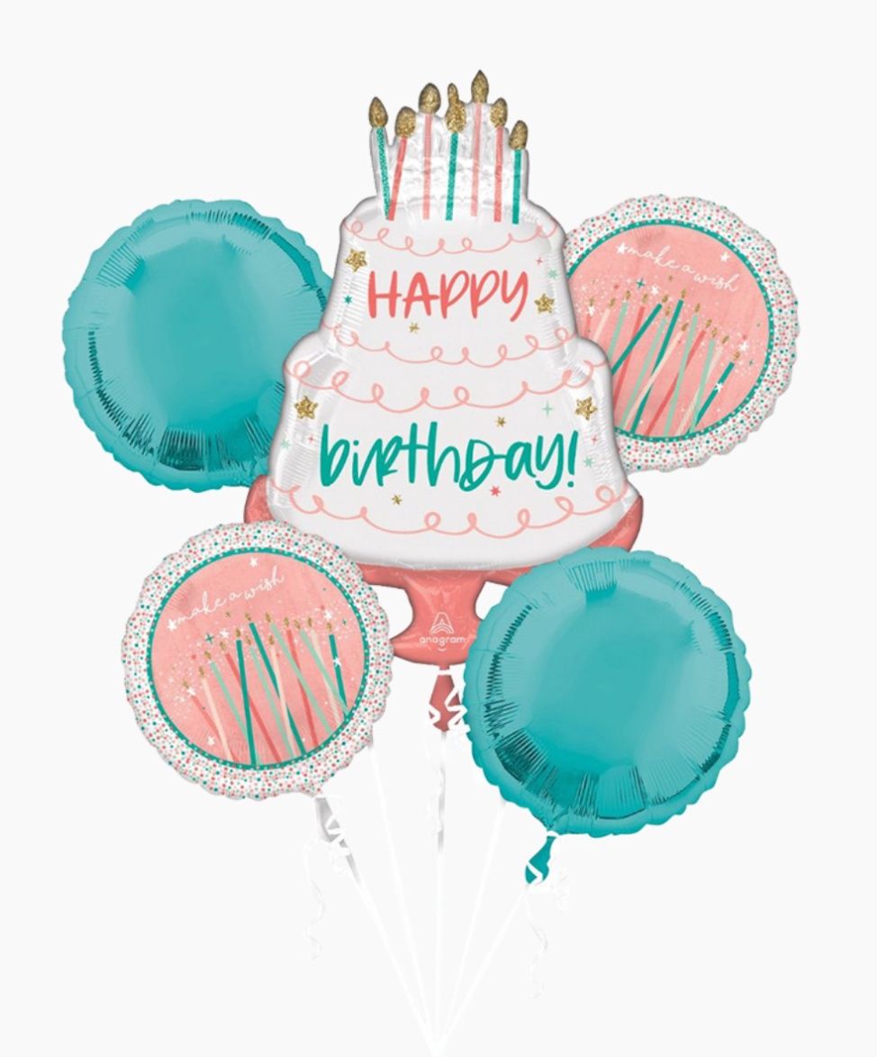 Birthday Cake Balloon Bouquet