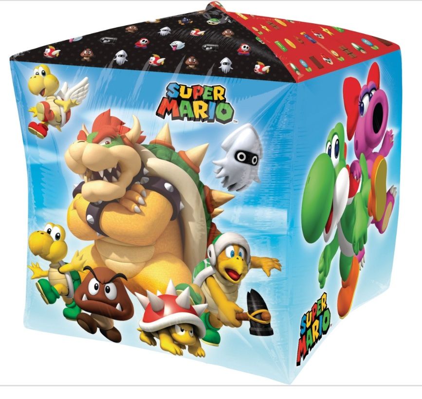 Super Mario Bros Cubez Foil Balloon, 15 Inches
