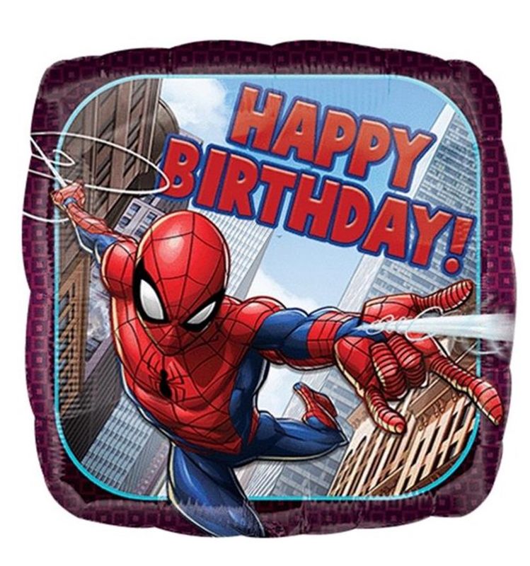 Foil Balloon Happy Birthday Spiderman