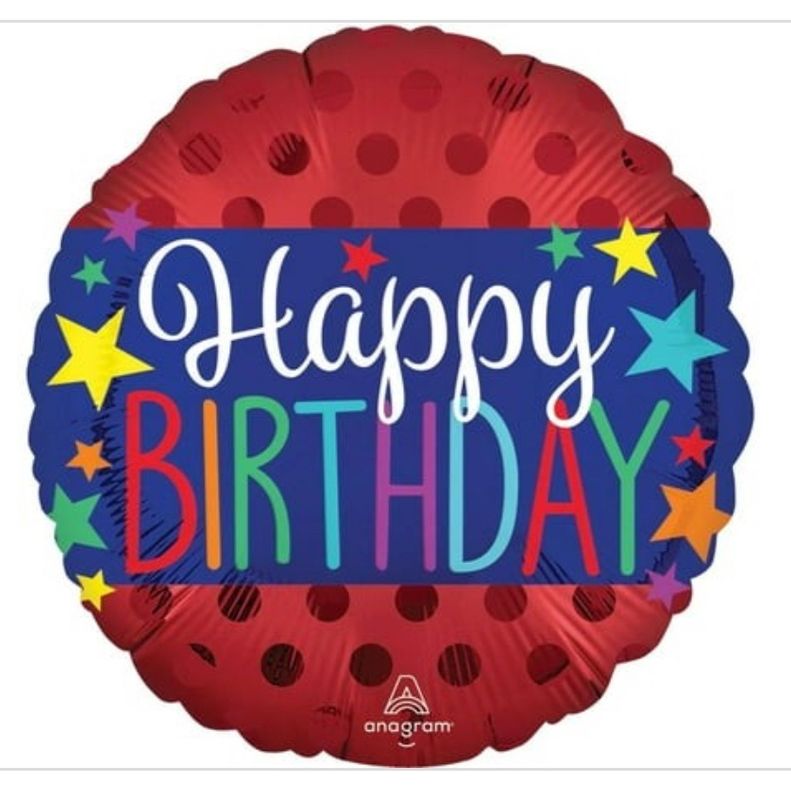 Happy Birthday Banner 18 Foil Balloon