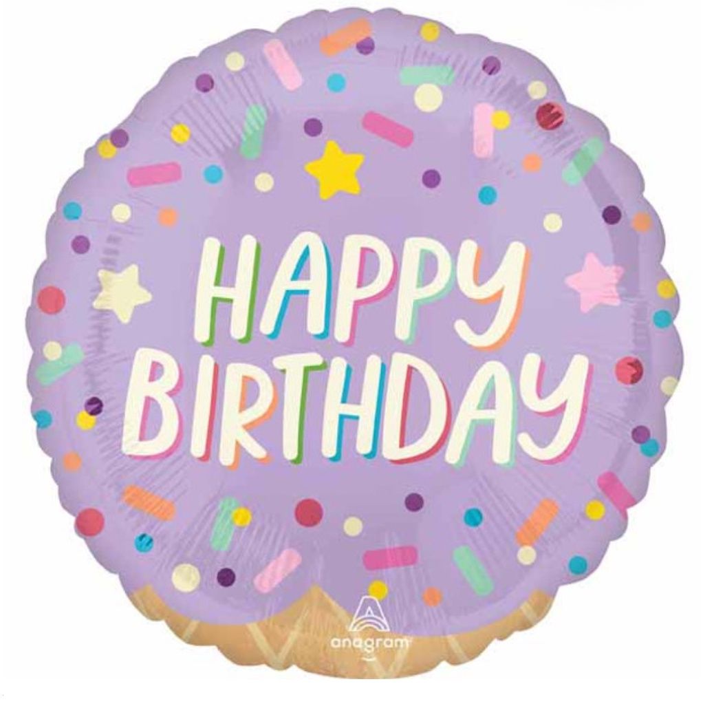Ice Cream Party Happy Birthday 18&quot; Foil Balloon